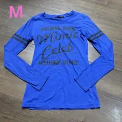 ロンTシャツ　青　Mサイズ