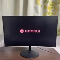 「KOORUI モニター 24インチ 曲面ディスプレイ フルHD 75Hz」