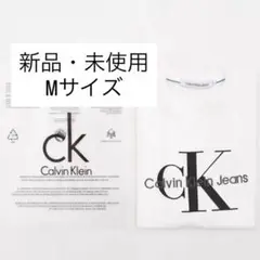 【美品】Calvin Klein ロゴ　ホワイト TシャツM 新品　未使用