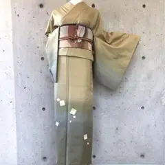 上質な紬の訪問着 袷 ガード加工