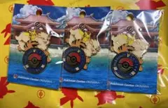 [3個] ポケモンセンターオキナワ　ロゴピンズ　限定　オープン記念　新品未開封