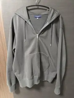 バックナンバー　ジップパーカーLサイズ　グレー