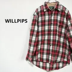 WILLPIPS シャツ　長袖　チェック　赤　FREE 1935 L