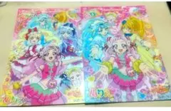 HUGっとプリキュア塗ったページ有B5ぬりえミニ便箋封筒セット匿名配送
