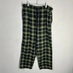 OLD チェックパンツ y2k 90s 00s ワイド イージー レトロ
