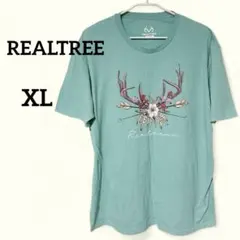 即購入OK✨ REALTREE X-LARGE【XL】Tシャツ ミントグリーン