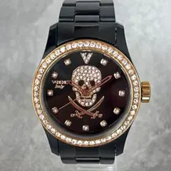 【電池交換済】VABENE メンズ腕時計 スカルデザイン ビッグフェイス
