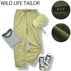 【W.L.T】アダムエロペ ウォッシュドコットン カジュアル イージーパンツ
