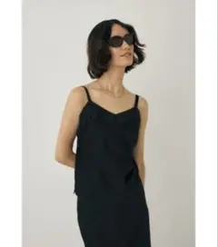 M_moussy 手洗い可能な肌ざわり滑らかなキャミソール