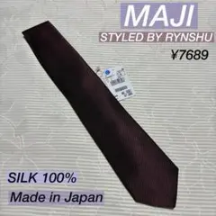 アオキ　MAJI STYLD BY RYNSHU ワイン　日本製　シルク100%