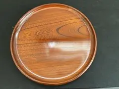 【新品未使用】天然木の欅のお盆　箱付きです。