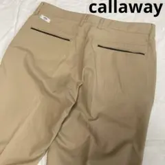 Callaway GOLF ベージュ ストレッチタックパンツ ゴルフウェア L