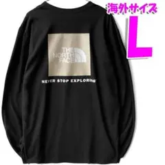 ノースフェイス ロンT 長袖Tシャツ 海外L 日本XL相当 黒 新品 grave