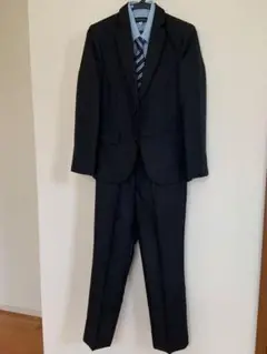 キッズグレーフォーマルストライプ スーツセット