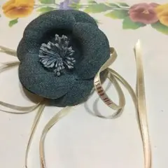 ピンクハウス デニムコサージュ