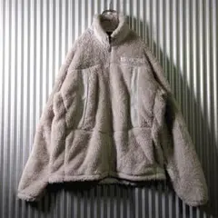 AVIREX フリース ブルゾン コンバットジップカーディガン 刺繡