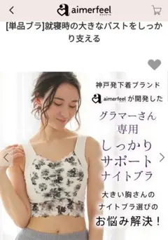 aimerfeelしっかり美胸 夢ごこち ナイトブラ GM