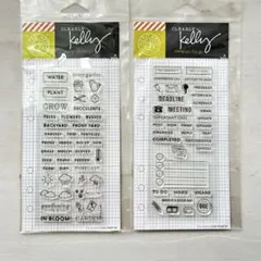 【新品】Hero Arts 手帳用ミニスタンプ2点セット