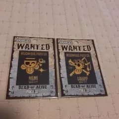 ナミ ウソップ WANTED ステッカーセット