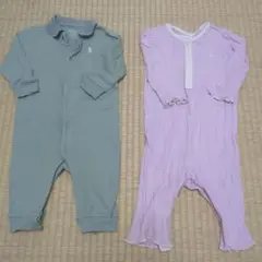 Ralph Laurenロンパースセット 6M グリーン・ピンク