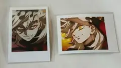 鬼滅の刃 童磨 チェキ風カード２枚セット