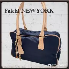 1082 Falchi NEWYORK ハンドバッグ ナイロン チャーム付き