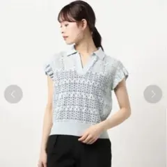 美品 ANAYI レースポロシャツ カットソー 半袖 ホワイト 38 セール】【高通気】レギュラー半袖ポロシャツ ホワイト/ブラック