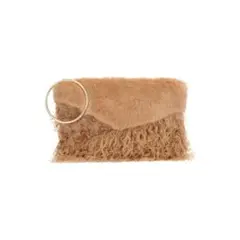 LAGUNAMOON エコファーパッチワーククラッチBAG