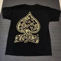 ACE-FLAG スパイダーデザイン Tシャツ ブラック