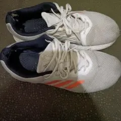 adidas ホワイトオレンジ スニーカー