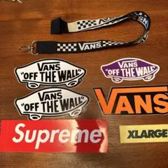 VANSステッカー 大　白　紫　シュプリーム　ステッカー