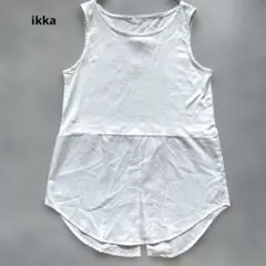 ikka ホワイト ノースリーブ トップス 未使用品