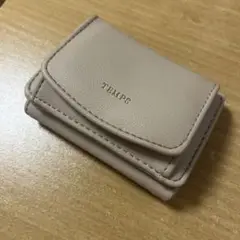 TRMPS ベージュ 三つ折り財布