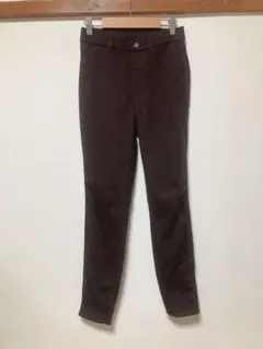 ブラウン　ユニクロヒートテックレディースパンツ