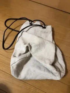 Au0026S oval lantern bag リネン ナチュラル