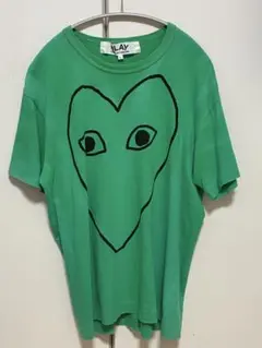 PLAY COMME des GARÇONS グリーン Tシャツ L