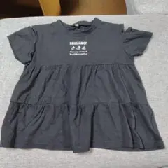 女児　黒Tシャツ 130サイズ