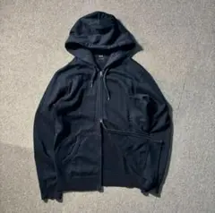 最終値下げ　UNIQLO DOUBLE ZIP パーカー 黒 ブラック L 美品