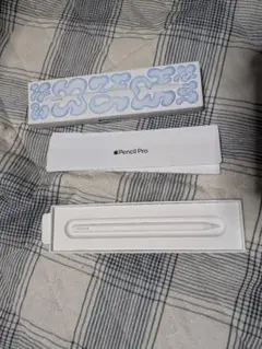 Apple Pencil Pro ホワイト ケース付き