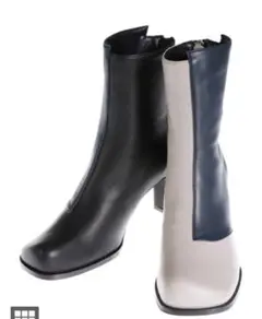 2022AW■UN3D ROUND TOE SHORT BOOTS