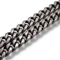 サンローラン 80cm ロング ネックレス 喜平 チェーン シルバー 3957