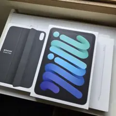 iPad mini 7 + Smart Folio + Apple Pencil