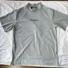 Malbon ゴルフモックネックシャツ グレーメンズウェア トップス半袖灰色M