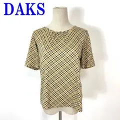 DAKS ダックス Tシャツ ベージュ コットン100％ 38 C3804
