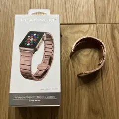 Apple Watch用ステンレス製バンド ローズゴールド 38mm/40mm