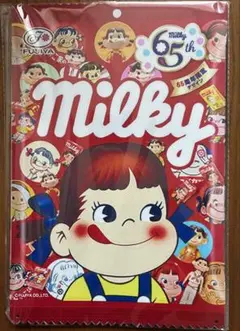 ペコちゃん　ブリキプレート　看板　レトロ雑貨　昭和雑貨　レトロポップ