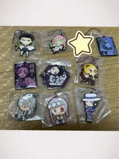 鬼滅の刃きゅんキャララバーストラップ等缶バッジ纏め売り計15点