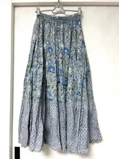 インド綿 ブロックプリント スカート