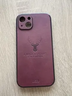 【値下げ】DEER ワインレッド iPhone13ケース マグセーフ対応