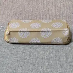 花柄 メガネケース ベージュ